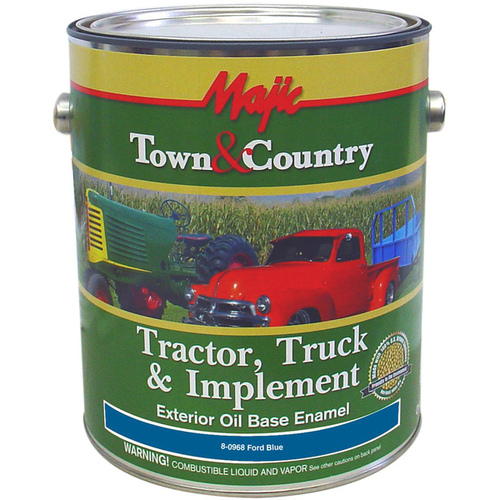 Majic Town & Country Tractor, Truck & Implement Enamel 1 Gal - Ford Blue