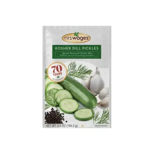 Mrs. Wages W622-J7425 Kosher Dill Pickles Quick Process Pickle Mix 6.5-oz