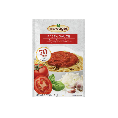 Mrs. Wages W538-J4425 Pasta Sauce Tomato Seasoning Mix 5-oz