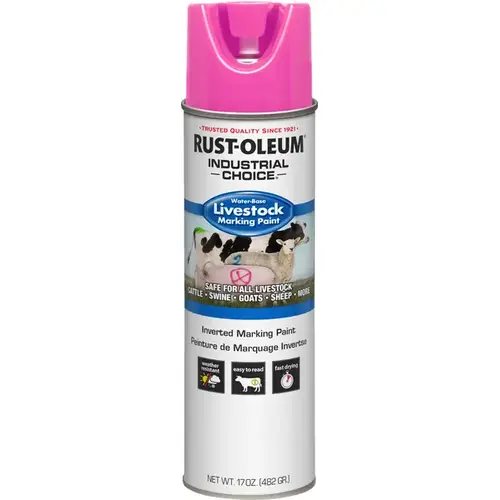 Rust-Oleum 383018 Rust-Oleum Livestock Marking Paint 17oz - Fluorescent Pink