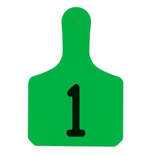 Y-TEX Y0310001 Y-Tex Numbered Calf Y-Tag Ear Tags - Green - Numbered 1-25