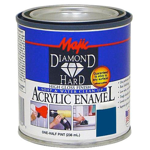 DiamondHard Enamel Paint, Gloss, Royal/Safety Blue, 0.5 pt Can