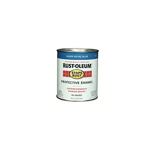 STOPS RUST Protective Enamel, Gloss, Royal Blue, 1 qt Can