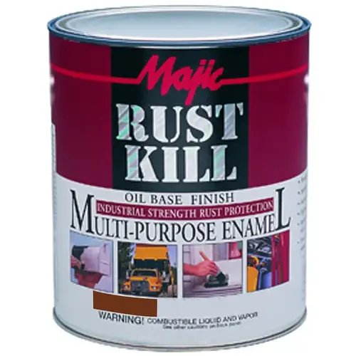 Rust-Preventative Primer, Matte, Red Oxide, 1 qt, Pail