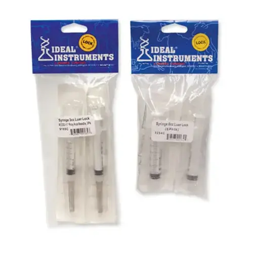 NEOGEN CORPORATION 9265 Luer Lock Syringe, 12 cc, Polypropylene, Clear - pack of 4