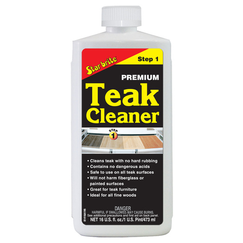 Star Brite 81416 Premium Teak Cleaner Step 1 16-oz