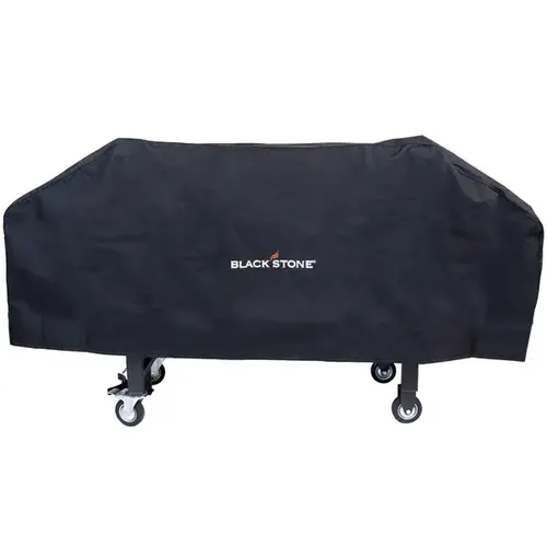 Grill Cover, 66-1/2 in W, 26 in H, Polyester, Black