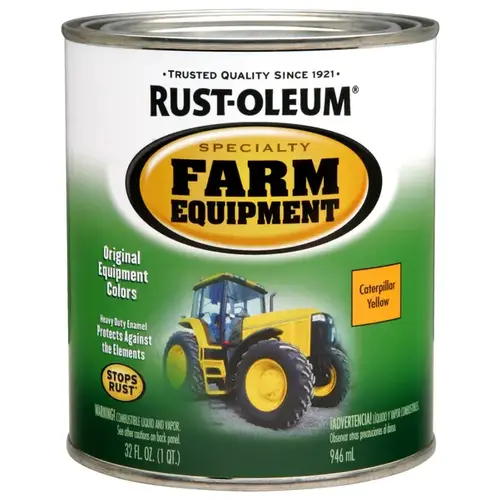 SPECIALTY 7449402 Farm Equipment Enamel, Caterpillar Yellow, 1 gal Can