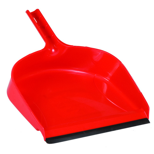 DQB 72540 Dust Pan Plastic Heavy Duty Red