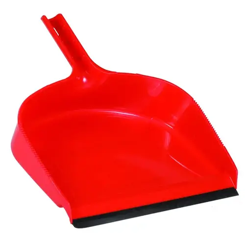 DQB 72540 Dust Pan Plastic Heavy Duty Red