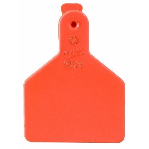 Z Tags 700-2500-151 Z Tags 100 Count 1-Piece Blank Tags for Calves, Orange