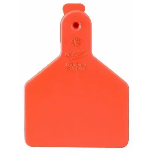 Z Tags 700-2500-151 Z Tags 100 Count 1-Piece Blank Tags for Calves, Orange