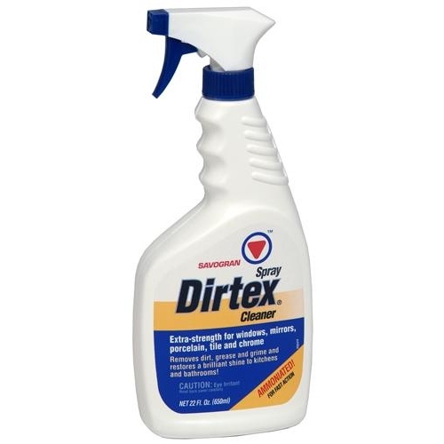 Dirtex 10763 Cleaner, 22 oz Bottle, Liquid, Ammonia, Clear