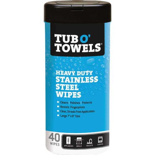 Tub O' Towels TW40-SS Cleaning Wipes No Scent 40 wipes Wipes