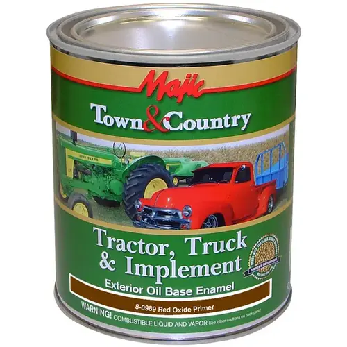 Majic Tractor, Truck & Implement Enamel Primers Qt - Red Oxide Primer