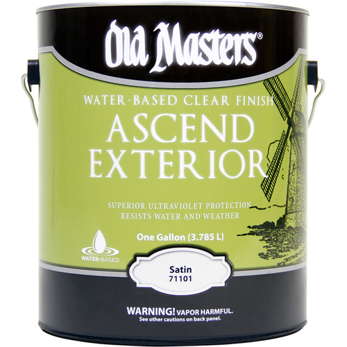Old Masters 71101 Ascend Exterior Water-Based Clear Finish - Gallon