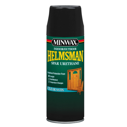 Helmsman Spar Urethane Paint, Clear Satin, Clear, Liquid, 11.5 oz, Aerosol Can