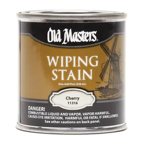 Old Masters 11316 Wiping Stain Semi-Transparent Cherry Oil-Based 1/2 oz Cherry Clear