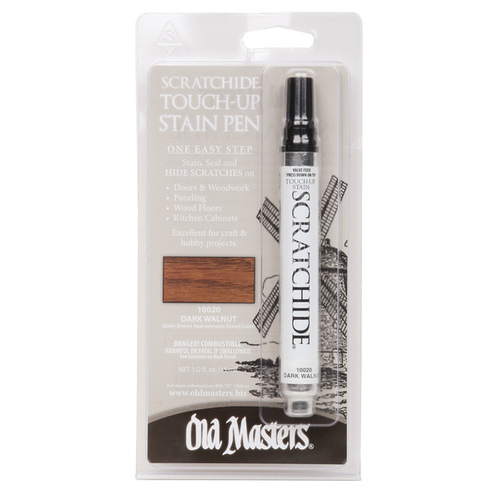 Old Masters 10020 Scratchide Touch-Up Stain Pen, Dark Walnut, Works on: Wood