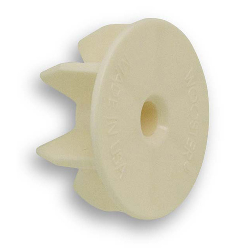 Roller End Cap, Polypropylene, Ivory - pack of 24