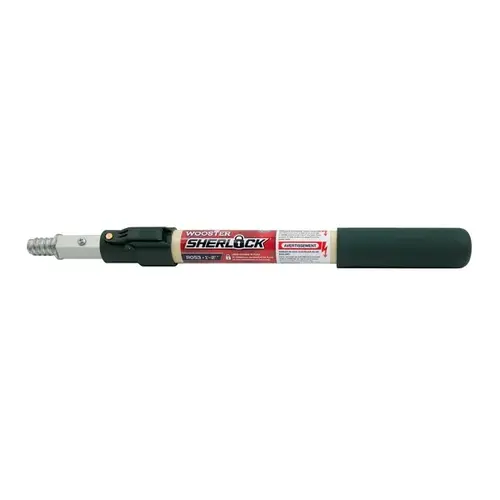 Wooster R053 COLORmaxx Painting Extension Pole, 1 to 2 ft L, Aluminum/Die-Cast Zinc/Fiberglass