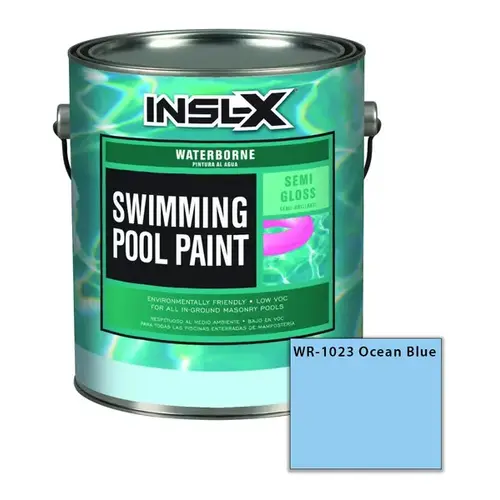 Swimming Pool Paint Indoor and Outdoor Semi-Gloss Ocean Blue Acrylic 1 gal Ocean Blue - pack of 2