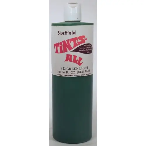 Sheffield Bronze Paint Corp 4651/74321 Tints-All Paint Colorant 16 oz - Light Green