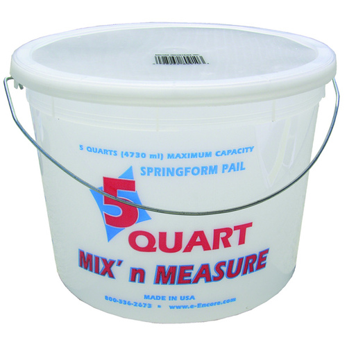 Encore 300043 Paint Pail Mix' n Measure White 5 qt White