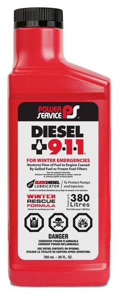 POWER SERVICE 8026 Multifunction Fuel Additive Diesel 911 Diesel 26 oz