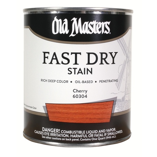 Fast Dry Stain, Cherry, Liquid, 1 qt