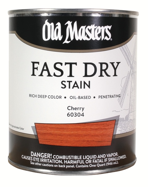 Old Masters 60304 Fast Dry Stain, Cherry, Liquid, 1 qt