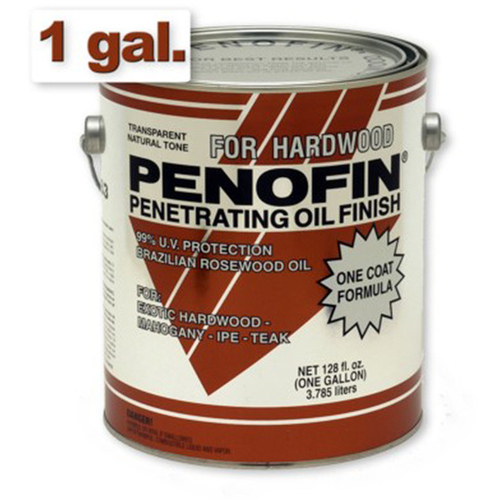 Penofin F5XHW5G Penetrating Hardwood Stain Transparent Natural Oil-Based 5 gal Natural