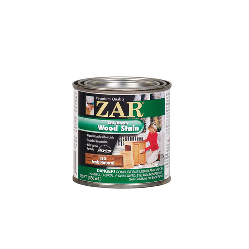 Wood Stain, Teak Natural, Liquid, 0.5 pt, Can