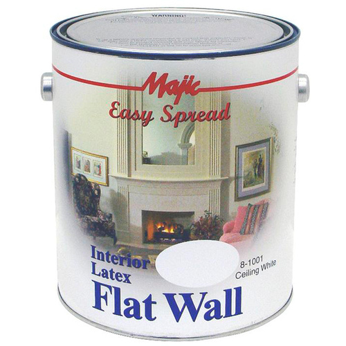 Easy Spread Interior Latex Flat Wall Paint 1 Gallon - White