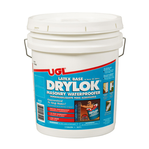 DRYLOK Latex Base Masonry Waterproofer - 5 Gallon White