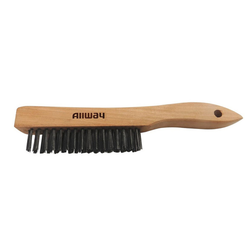 Allway WB416 Wire Brush, Wood Handle, 4 x 16 Rows