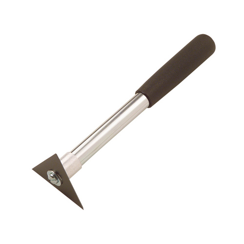 Molding Scraper, 2-3/4 in W Blade, Three-Edge Blade, HCS Blade, Foam Handle, Tubular Handle