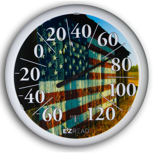 HEADWIND CONSUMER PRODUCTS 840-1232 Thermometer Indoor/Outdoor Dial 13.25" American Barn