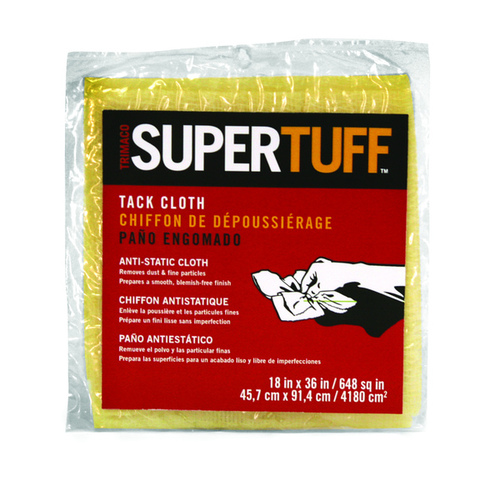 SUPERTUFF Tack Cloth, 18 in L, 36 in W, Cotton White