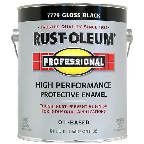 PROFESSIONAL Protective Enamel, Gloss, Black, 1 gal Can - pack of 2