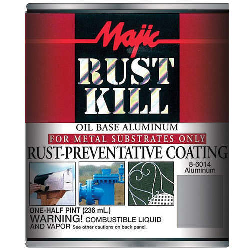 Rust Kill Oil Base Aluminum Rust-Preventative Coating 1/2 Pint