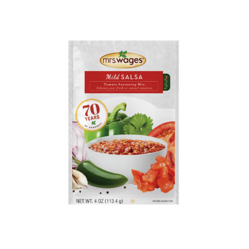 Mrs. Wages W664-J7425 Mild Salsa Tomato Seasoning Mix 4-oz