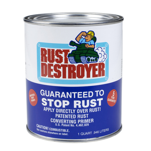 Rust Prevention Paint No Indoor and Outdoor Matte Red Oil-Based Alkyd Resin 1 qt Red