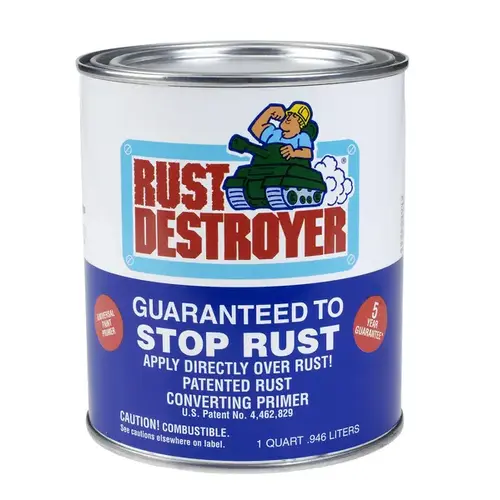 Rust Destroyer 73004RD Rust Prevention Paint No Indoor and Outdoor Matte Red Oil-Based Alkyd Resin 1 qt Red