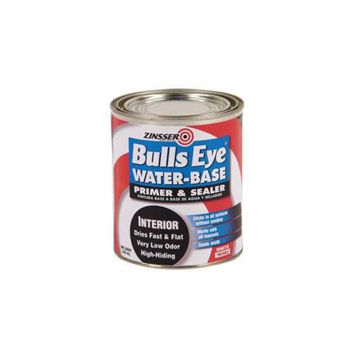 Primer and Sealer Bulls Eye White Flat Water-Based Acrylic 1 qt White