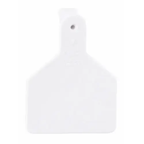 Z Tags 700-2500-159 Z Tags 100 Count 1-Piece Blank Tags for Calves, White