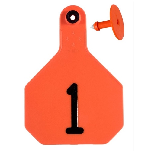 Y-TEX 7902001L Y-Tex Large Orange Number Tags (25 per bag)