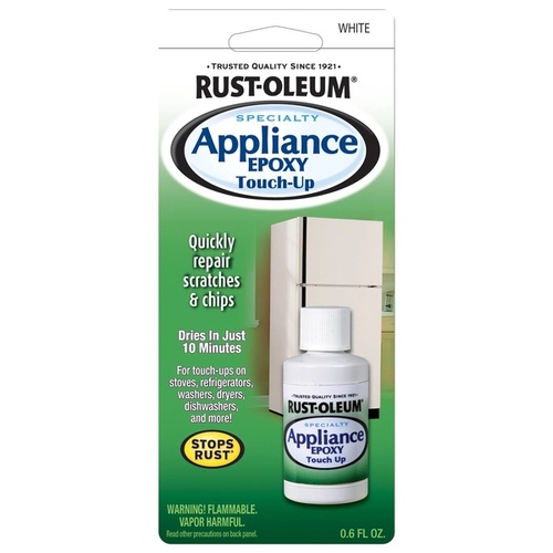 SPECIALTY Appliance Touch-Up Paint, Solvent-Like, White, 0.6 oz, Bottle