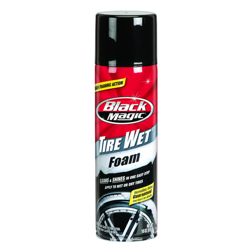 Black Magic 800002220-XCP6 Tire Wet Foam, 18 oz Aerosol Can, Liquid, Cherry - pack of 6