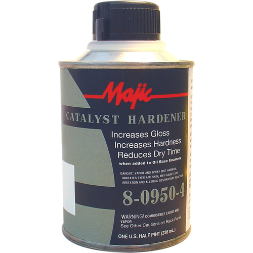 Majic Paints 8-0950-4 Catalyst Hardener, Clear, 0.5 pt, Bottle